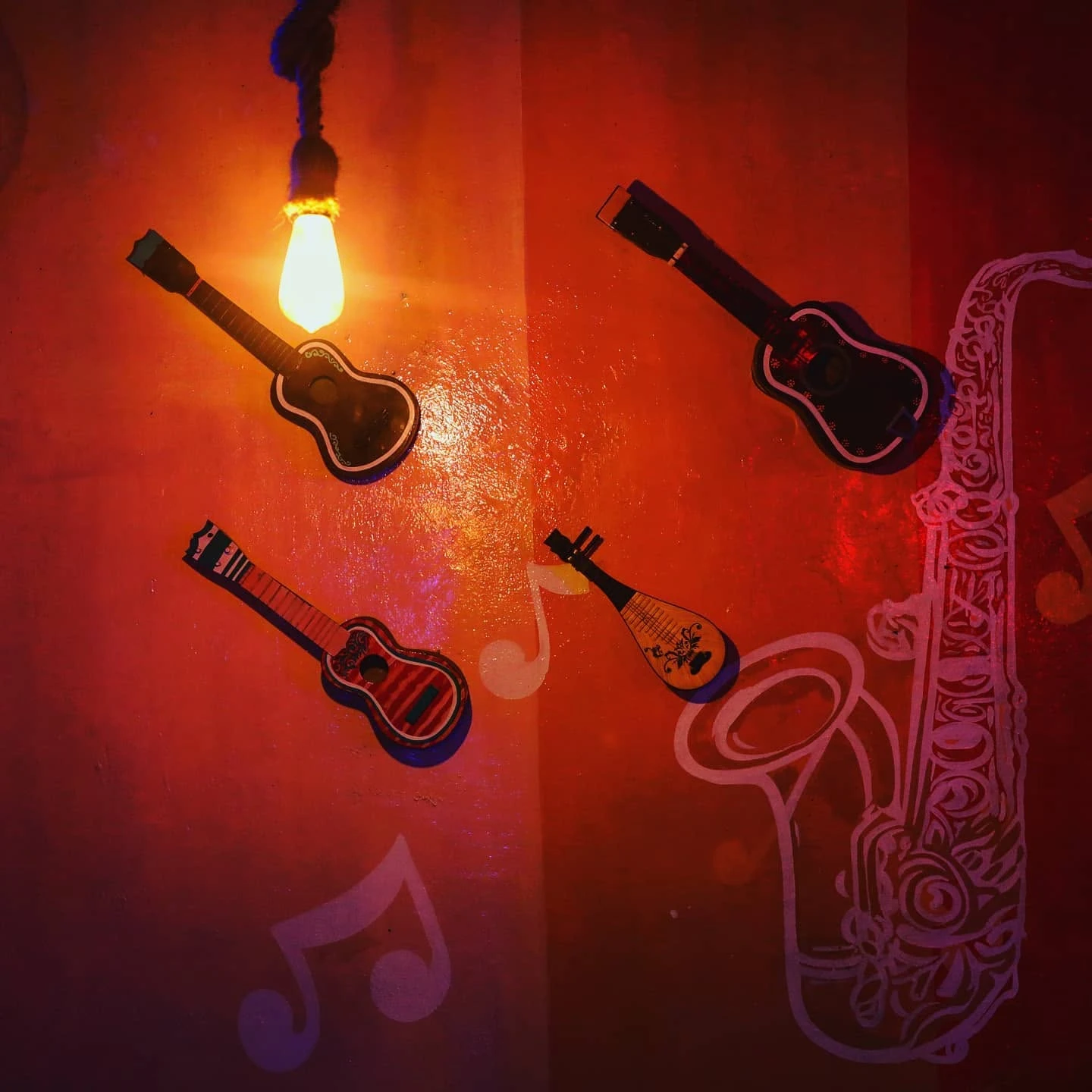 Guitars on the wall