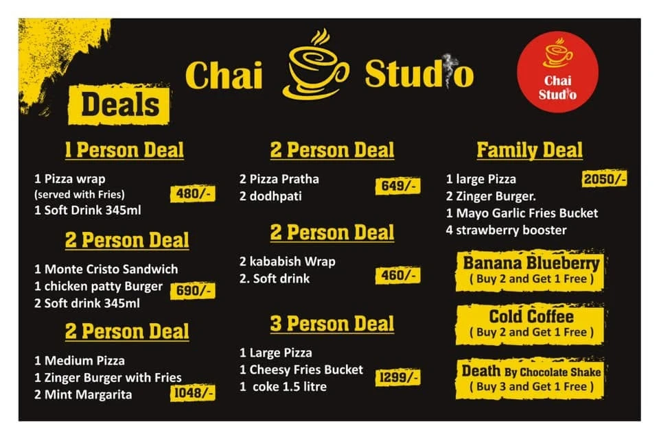 Chai Studio deals board