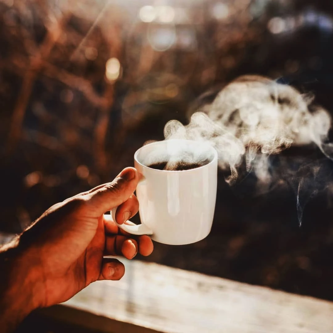 Steaming cup of chai